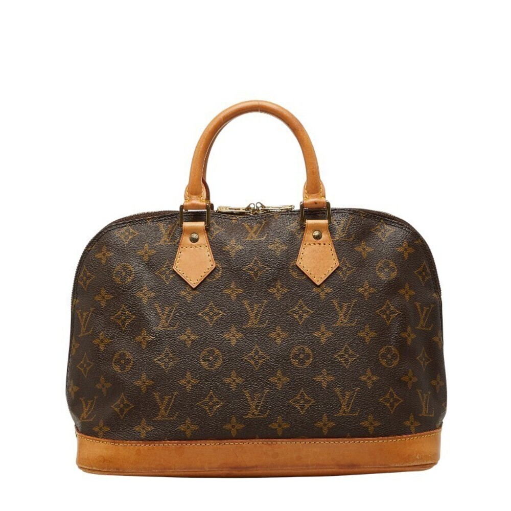 Louis Vuitton Monogram Alma Handbag Brown Leather